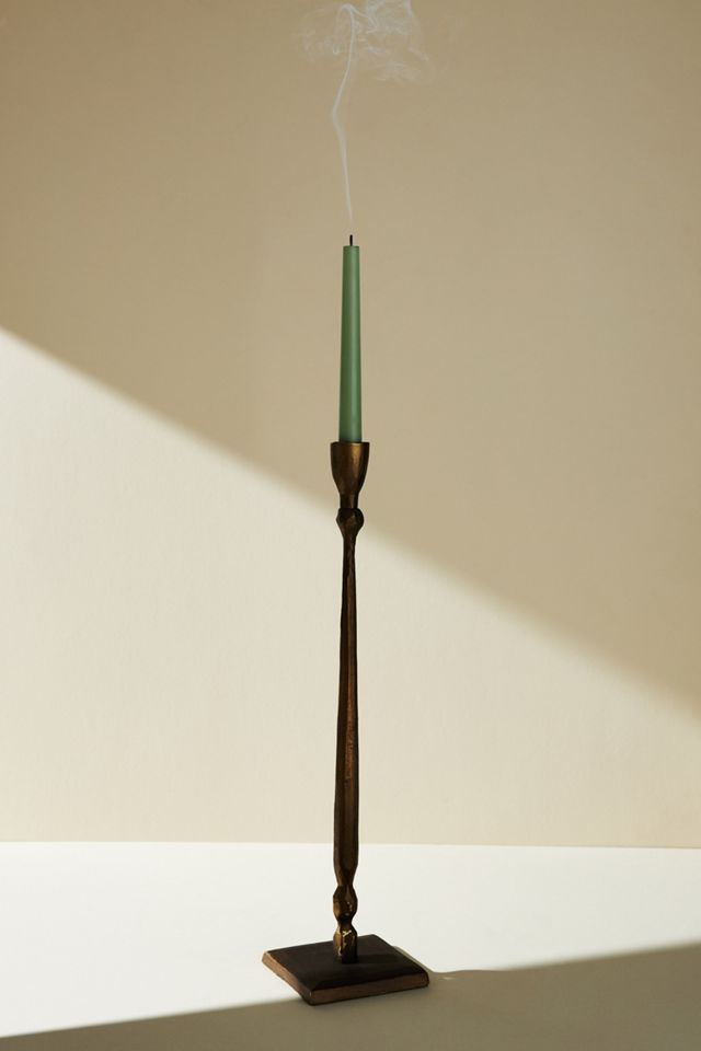 Hammered Metal Taper Candlestick #3
