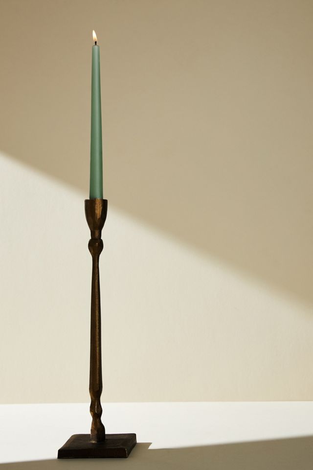 Hammered Metal Taper Candlestick #2