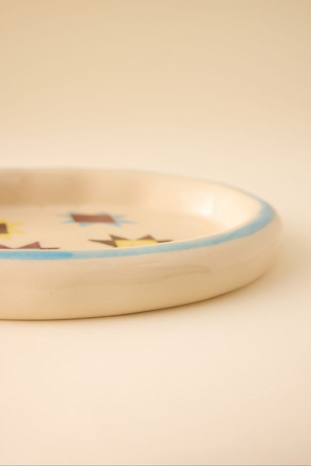 Plato Decorativo Rechoncho Pintado a Mano Damson Madder #2