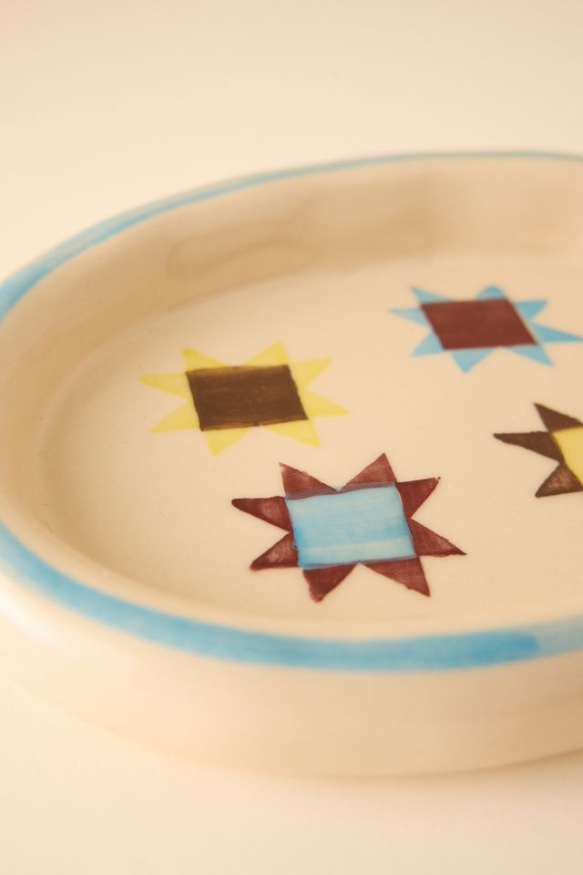 Plato Decorativo Rechoncho Pintado a Mano Damson Madder #3