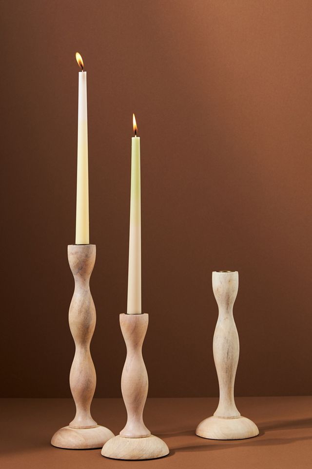 Wavy Taper Candlestick | Anthropologie