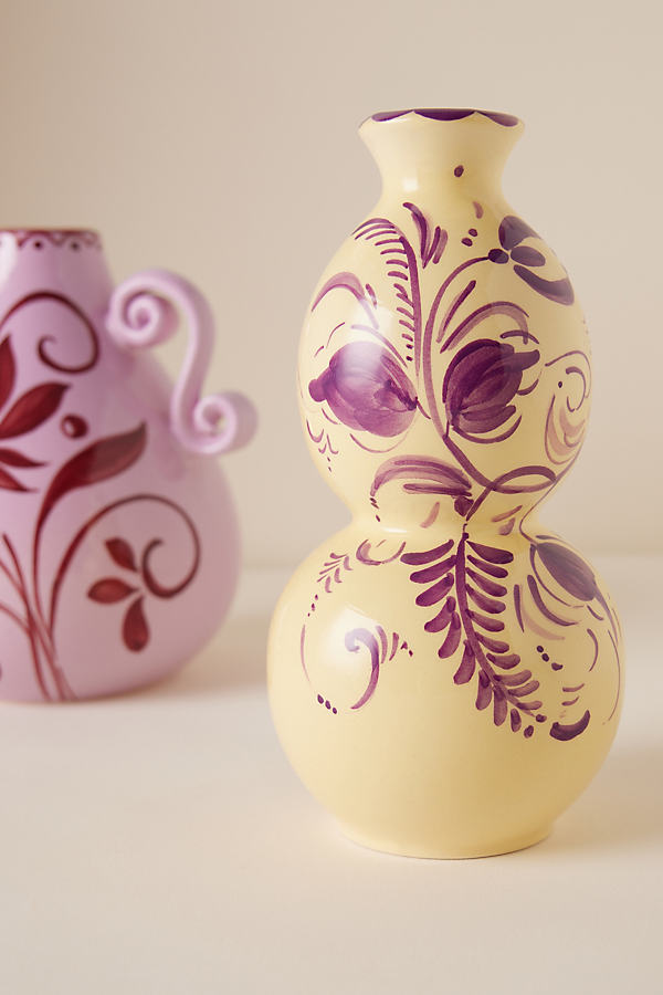 Vaisselle for Anthropologie Tall Ceramic Flower Vase