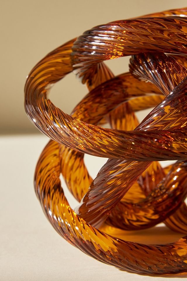Glass Knot Decorative Object #2