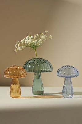 Mushroom Glass Vase