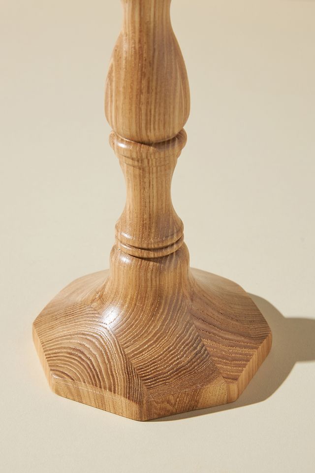 Aria Wooden Taper Candlestick #5
