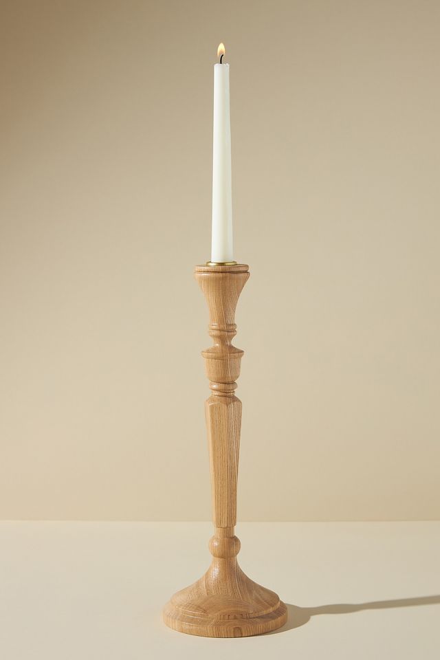 Aria Wooden Taper Candlestick #6