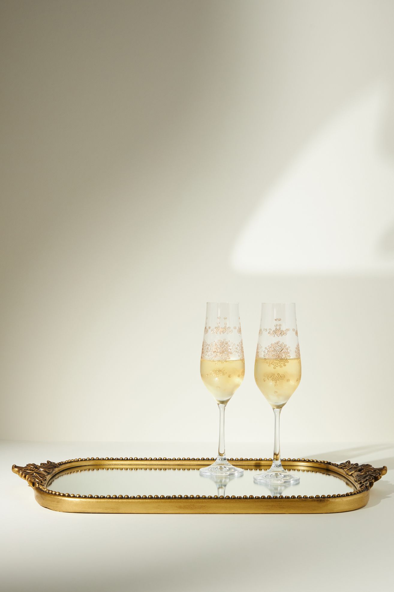 The Gleaming Primrose Vanity Tray - Gold, Standard