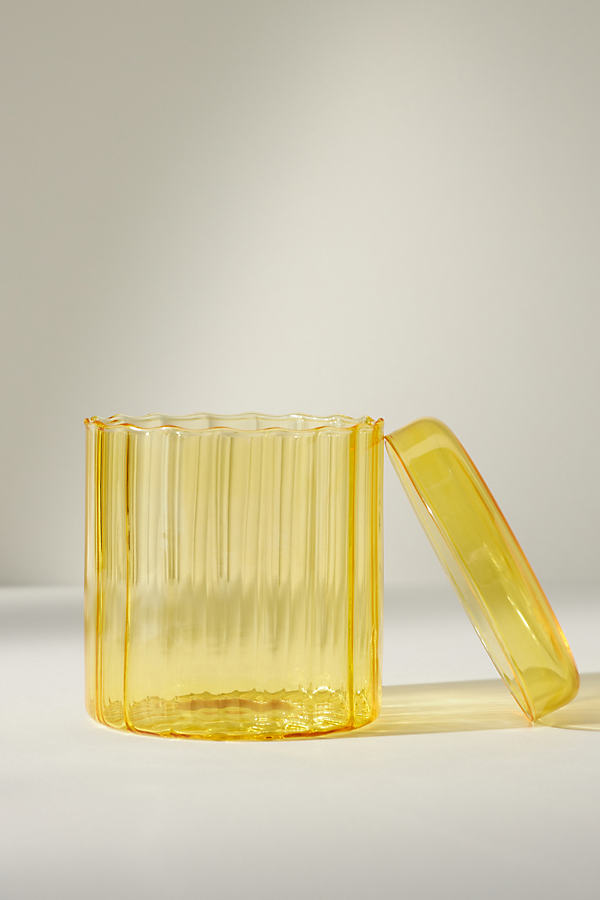 Calle Scalloped Glass Canister