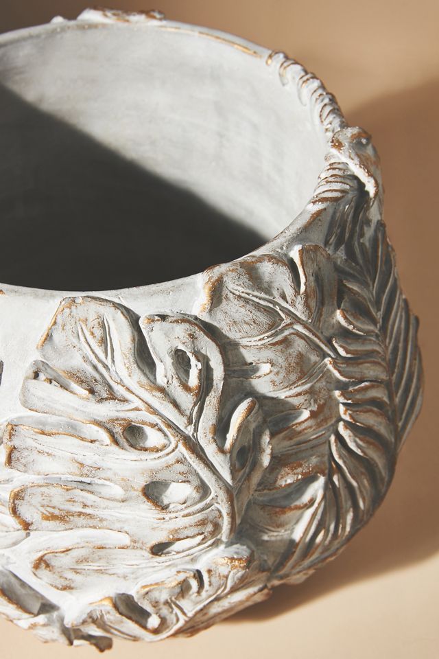 Amapa Concrete Leaf Pot #7