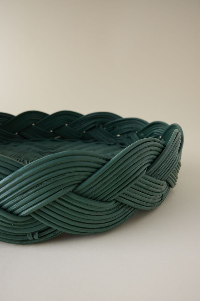 Birdie Fortescue Rattan Geflochtenes Tablett #1