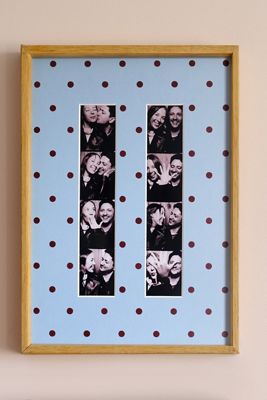 Support photo double bande photomaton à pois Sarah Goodwin