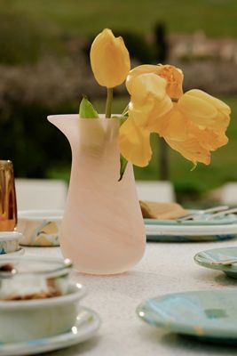 Marbled Glass Vase