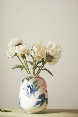 Handpainted Aquafina Vase | AnthroLiving