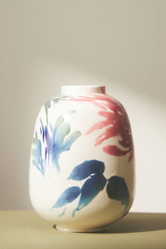 Handpainted Aquafina Vase #2