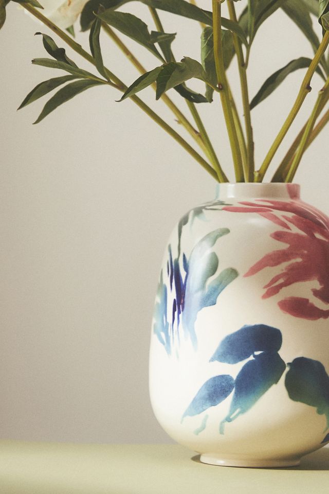 Handpainted Aquafina Vase #3
