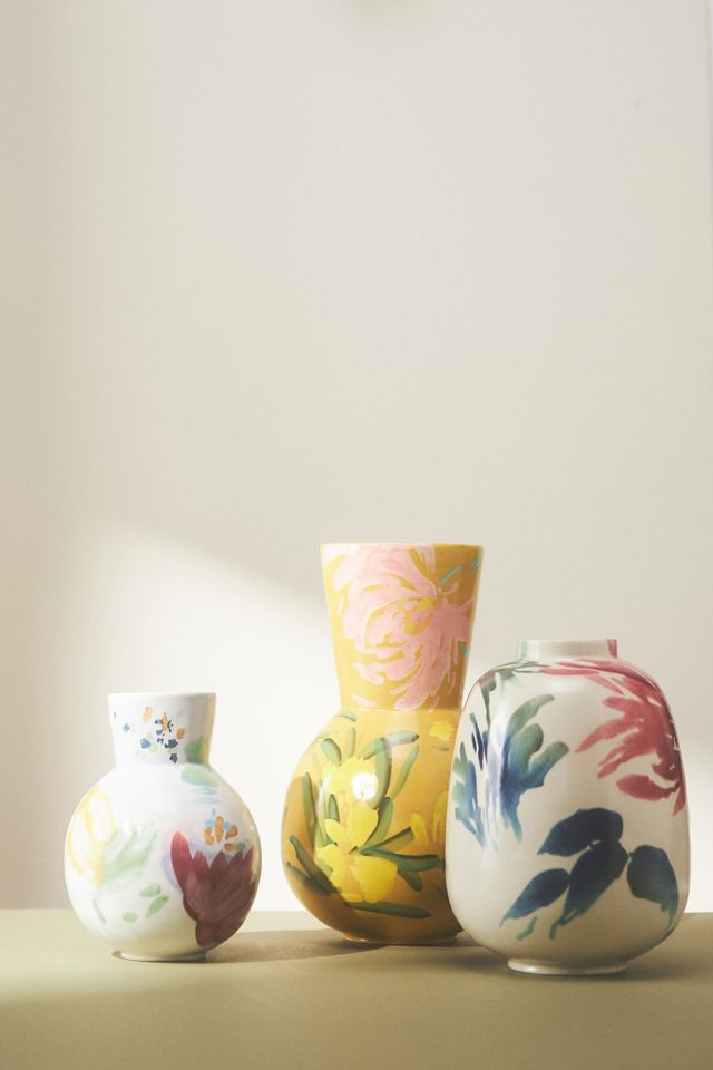 Handpainted Aquafina Vase #1