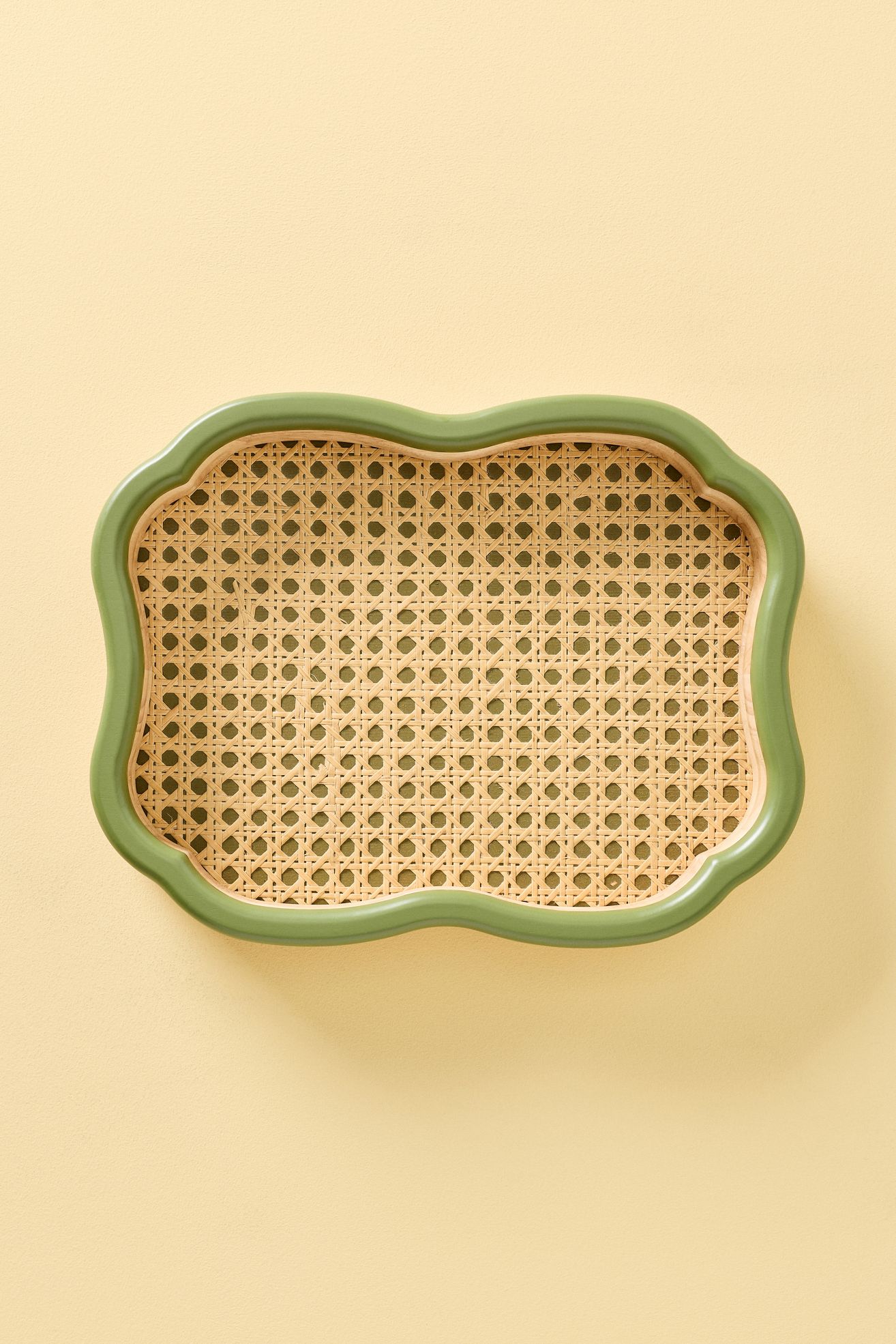 Cane Rattan Trays - Olive, Assorted