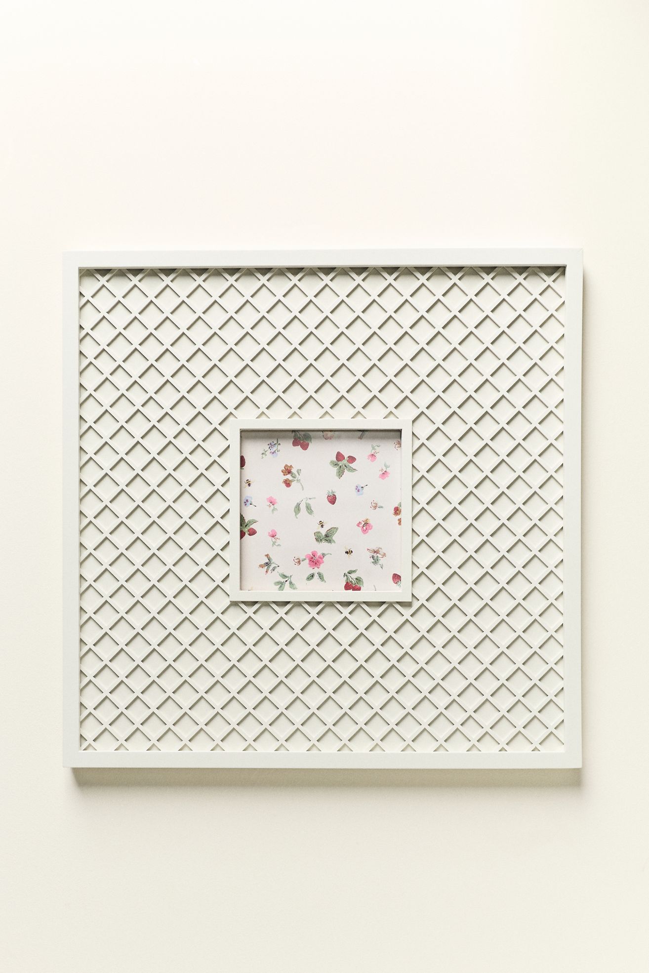 Lattice Gallery Picture Frame - White, Standard, 16" x 16"