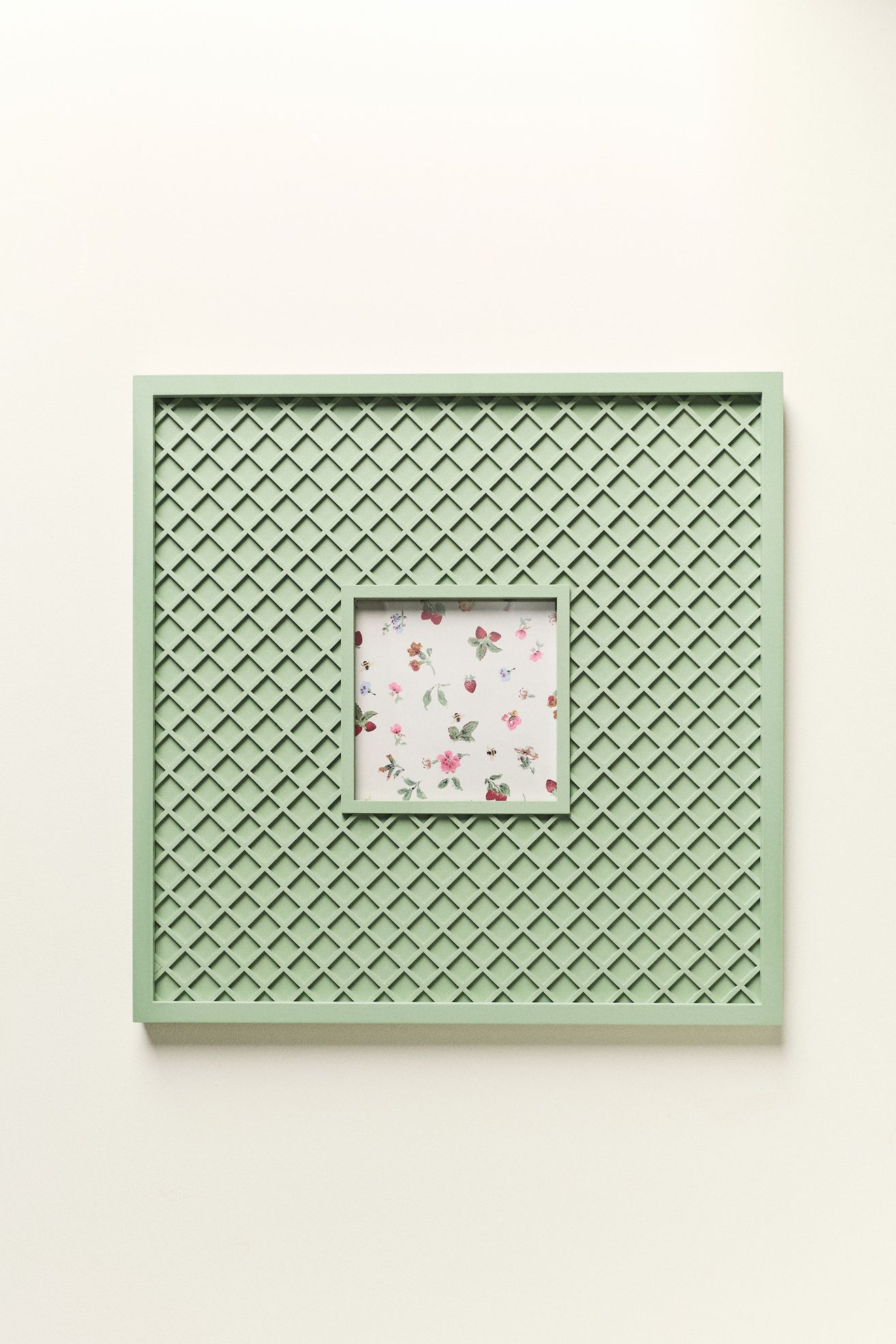 Lattice Gallery Picture Frame - Mint, Standard, 16" x 16"