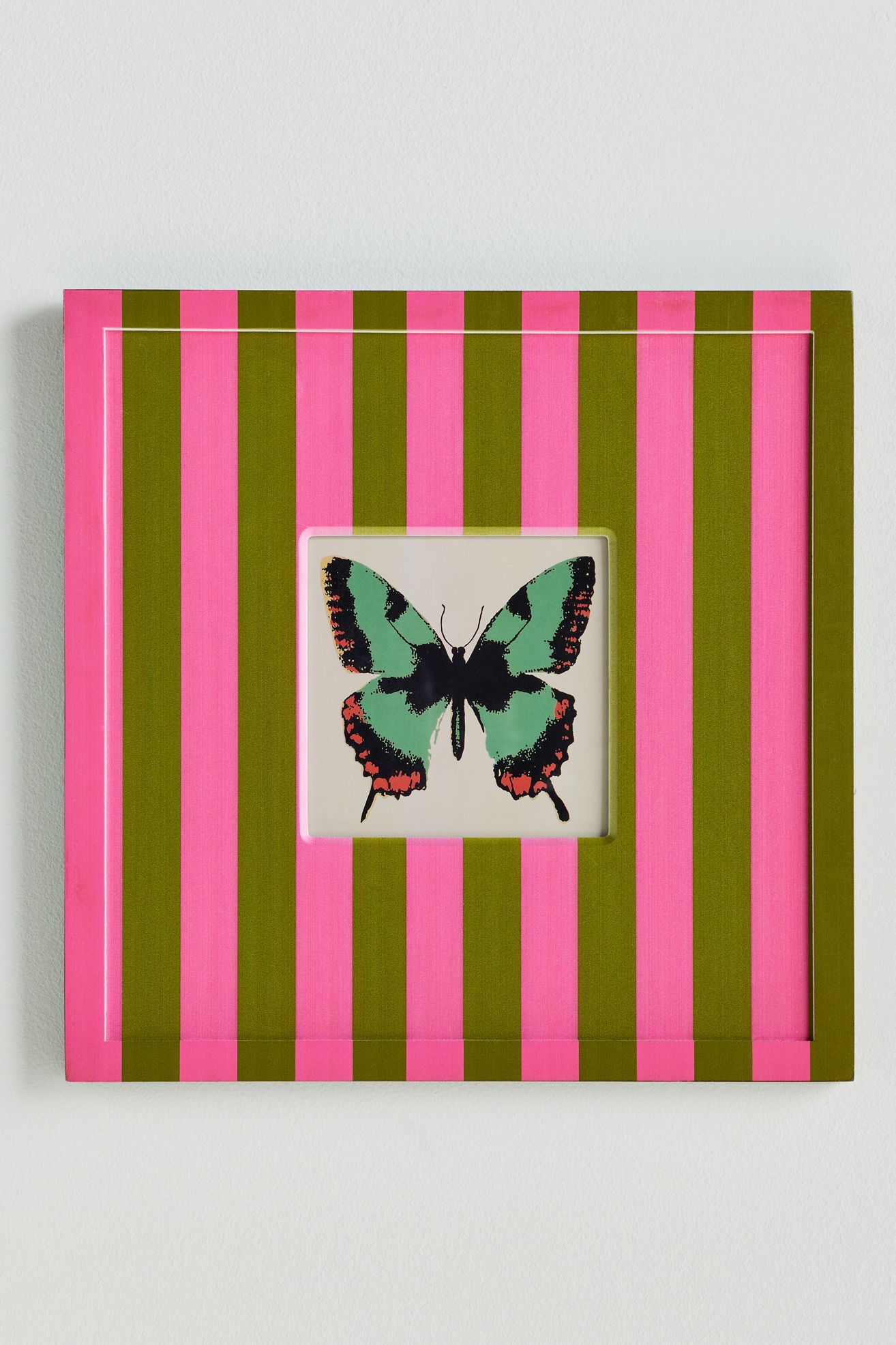Pattern Drench Frame - Pink Stripe, 12" X 12", Assorted