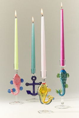 Nautical Glass Candle Holder