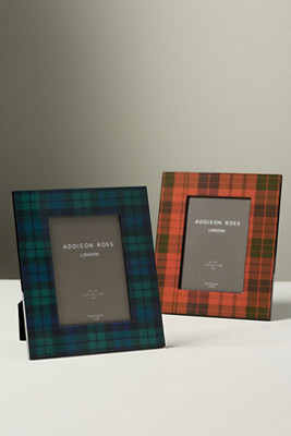 Addison Ross Tartan Lacquer Picture Frame | AnthroHome
