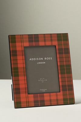 Addison Ross Tartan Lacquer Picture Frame In Multi