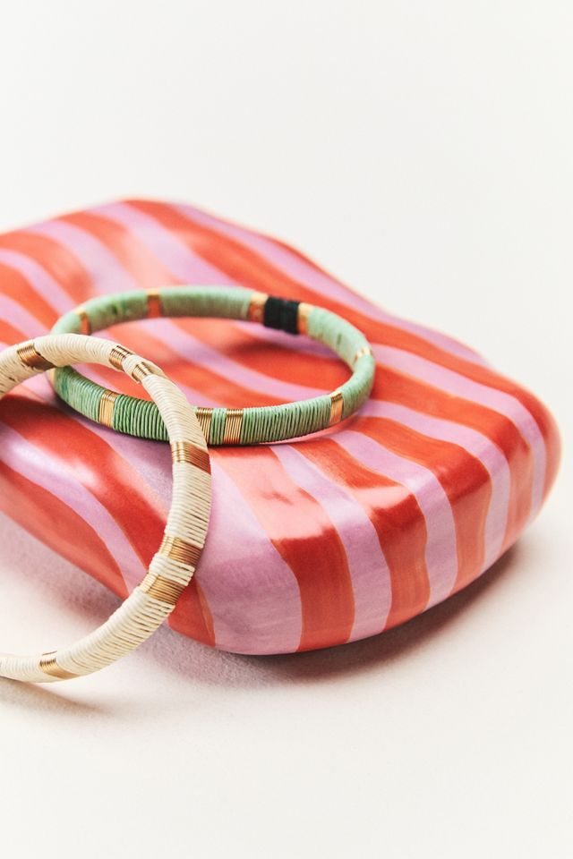 Maya Eline Leroy Striped Ceramic Trinket Dish #2