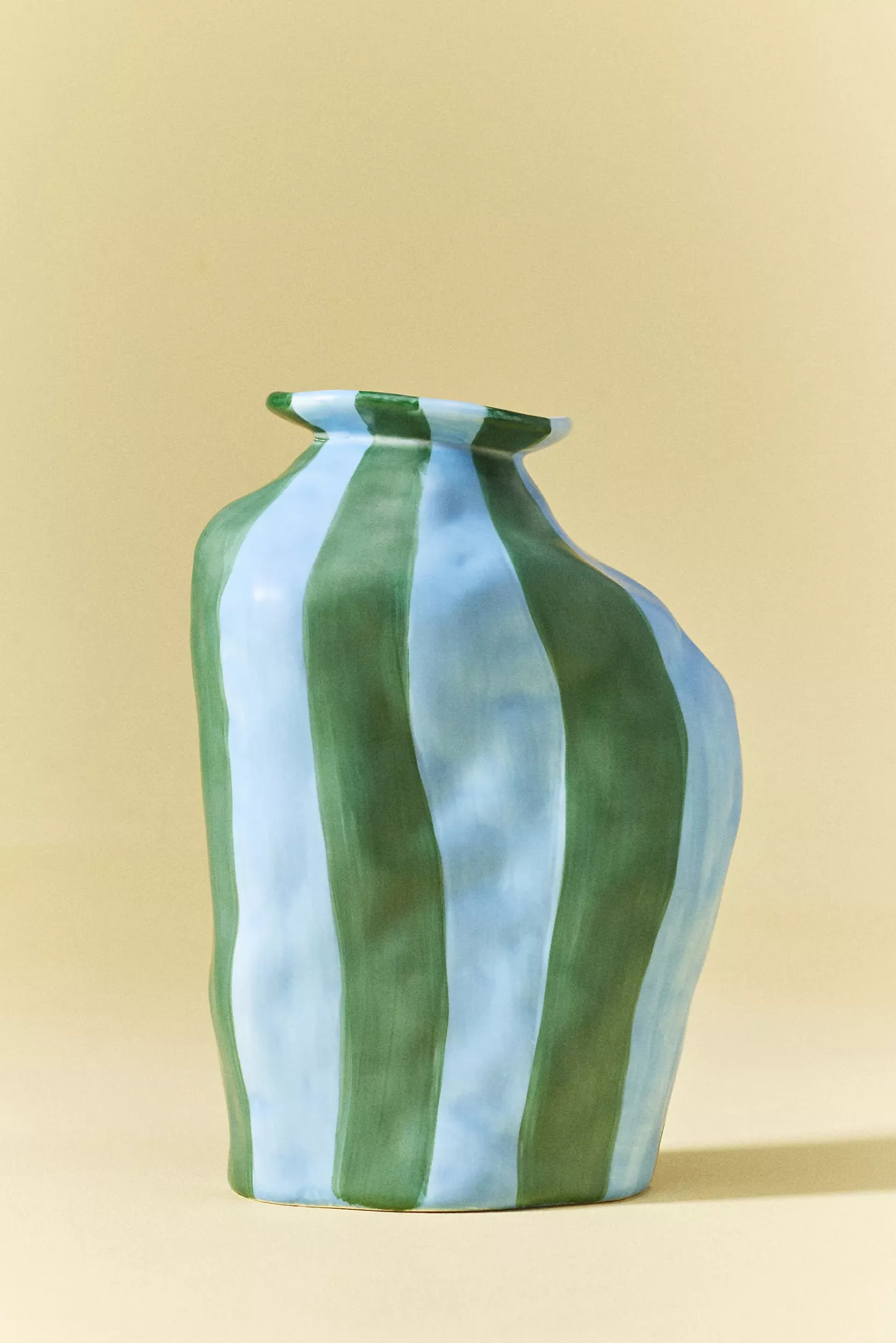Maya Eline Leroy Striped Ceramic Vase - thumbnail 3