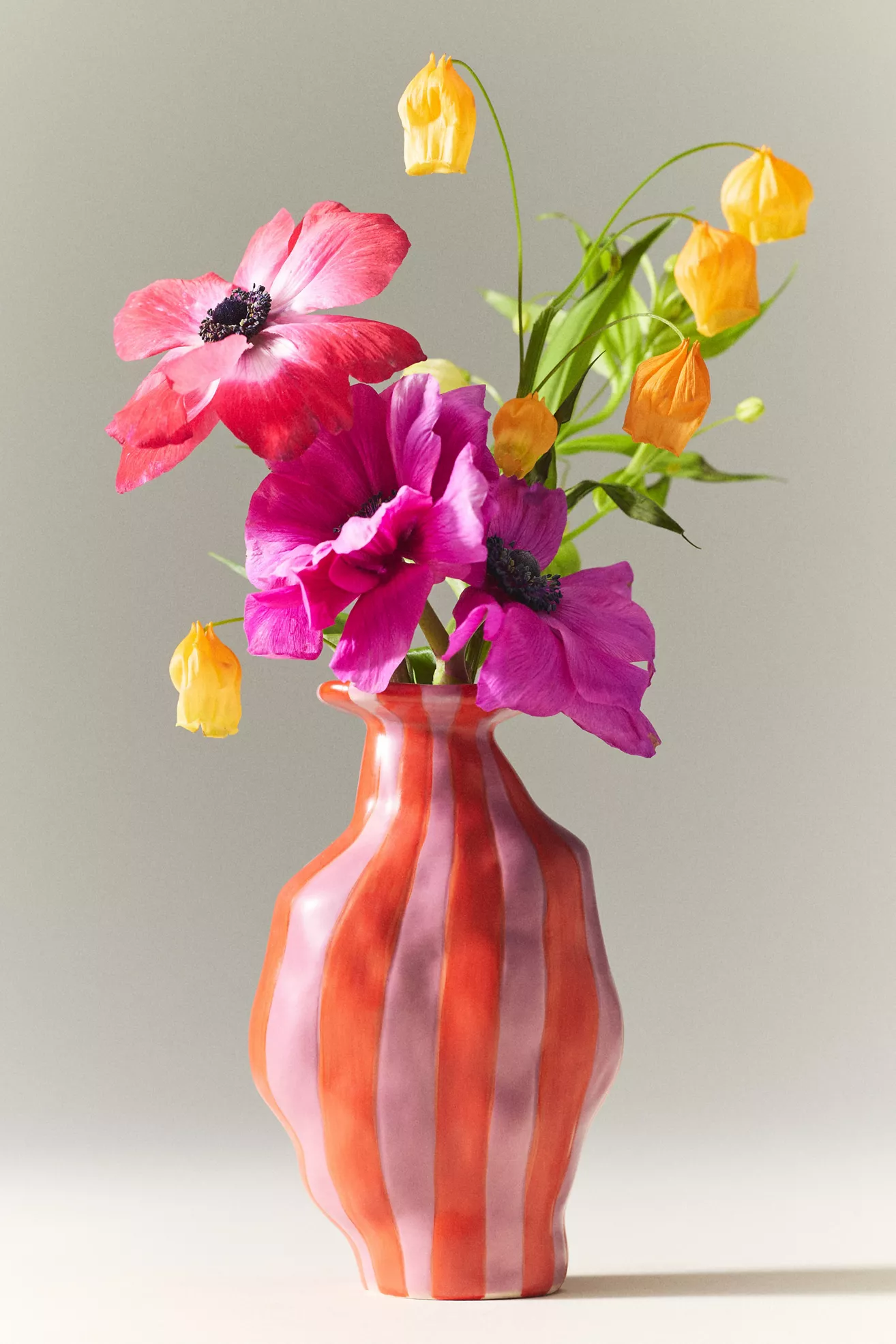 Maya Eline Leroy Striped Ceramic Vase - thumbnail 5