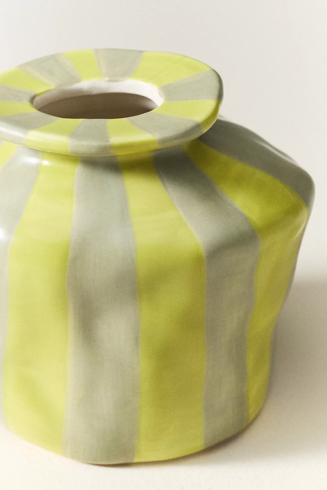 Maya Eline Leroy Striped Ceramic Vase - thumbnail 10