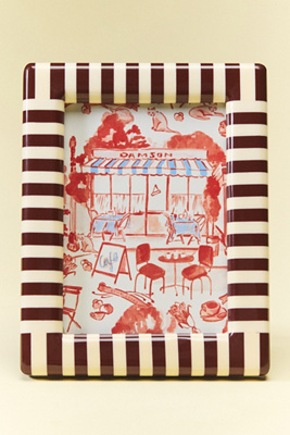 Striped Damson Madder Frame