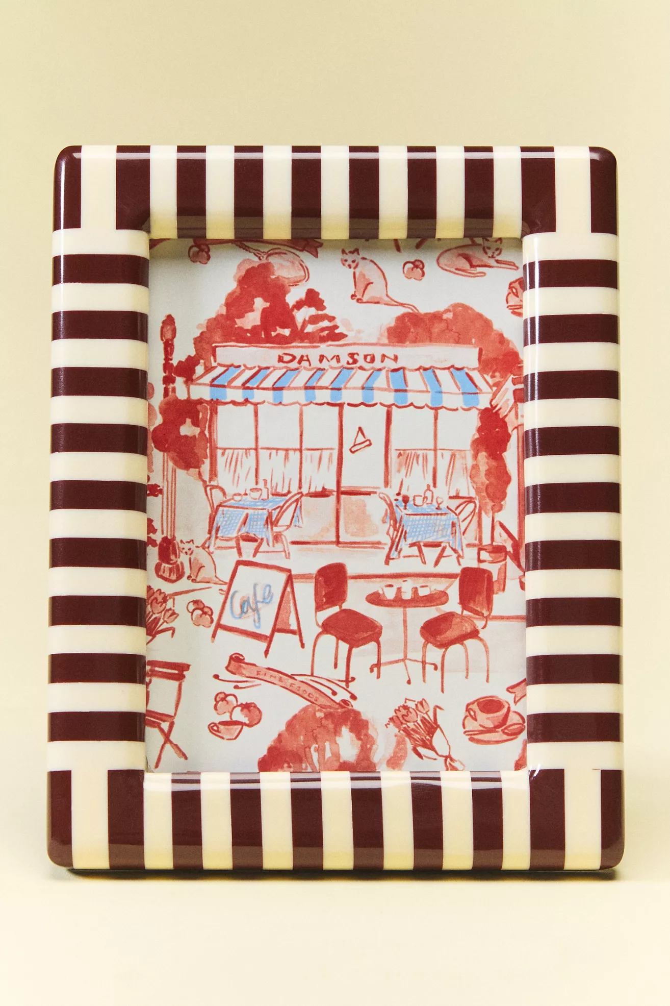 Striped Damson Madder Frame