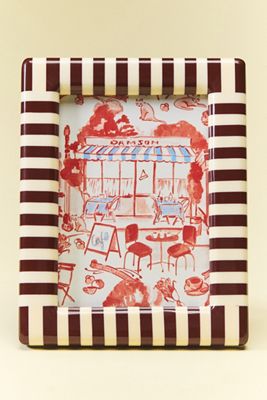 Striped Damson Madder Frame