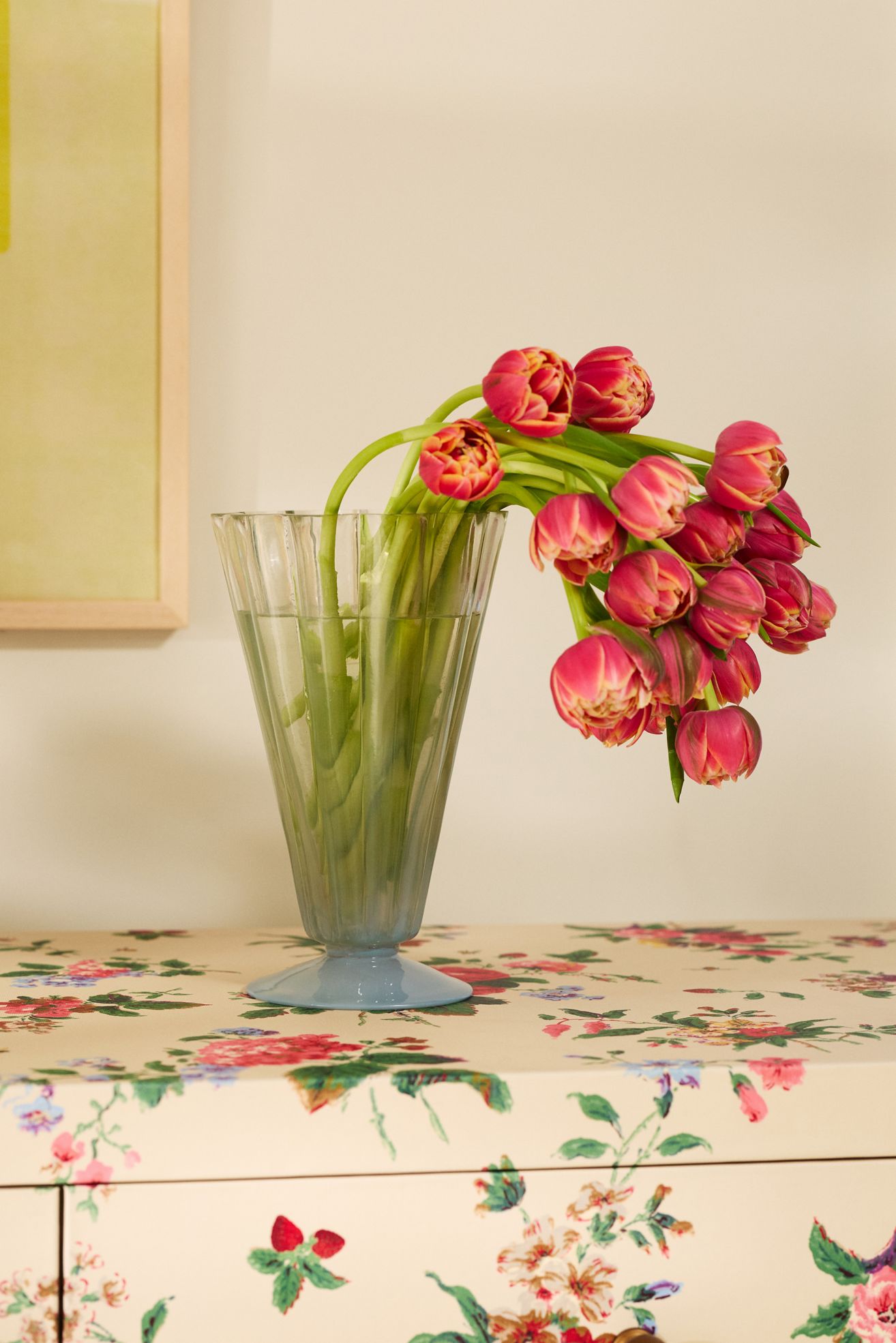 Odette Glass Vase - Blue, L