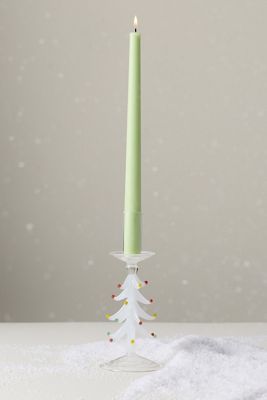 Yuletide Glass Candle Holder