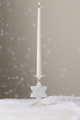Yuletide Glass Candle Holder