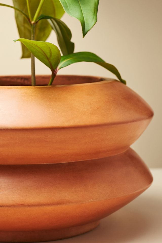 Geometric Stackable Terracotta Planter #4
