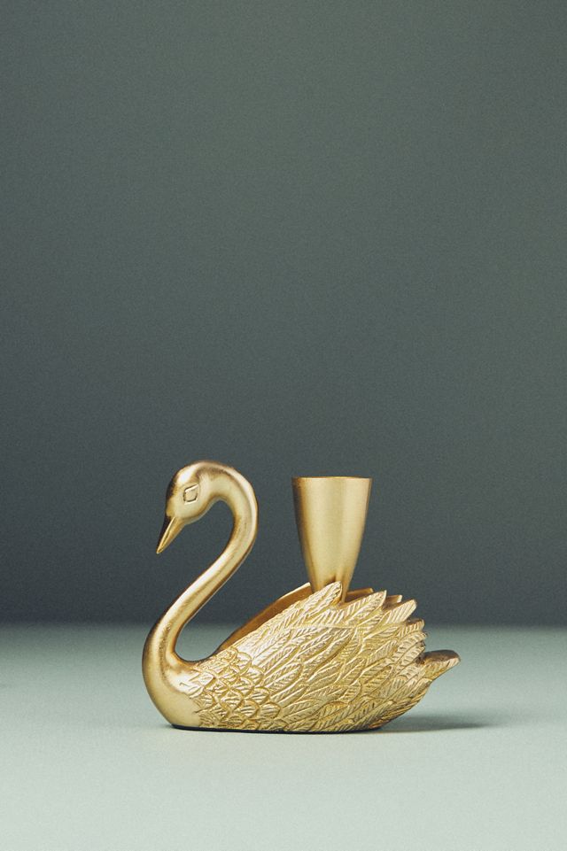 Camille Gilded Metal Candle Holder #4
