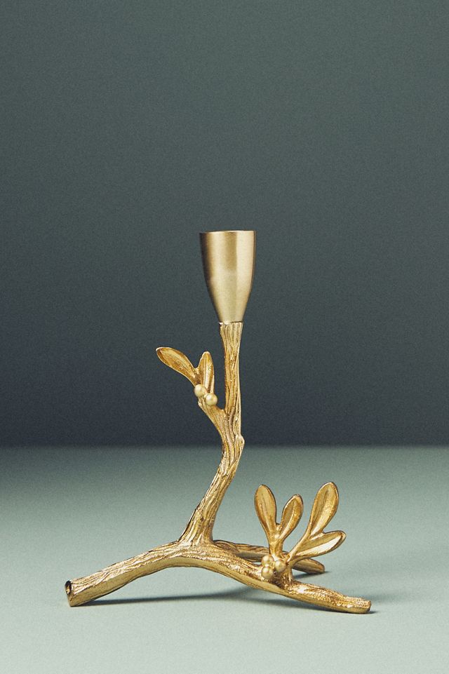 Camille Gilded Metal Candle Holder #6