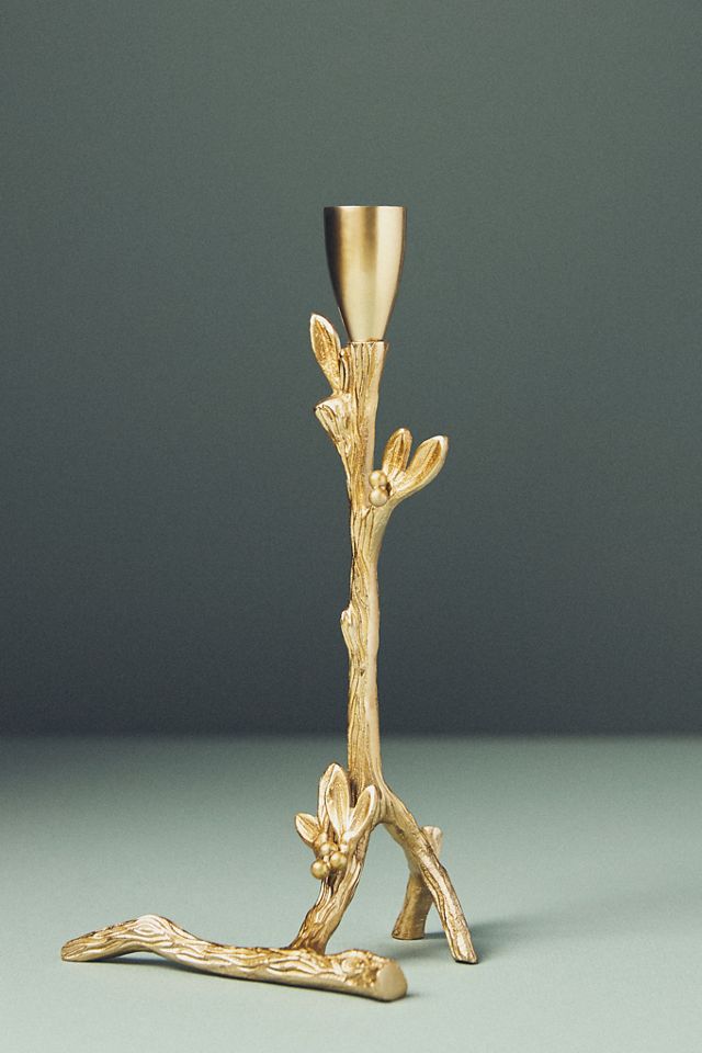 Camille Gilded Metal Candle Holder #8