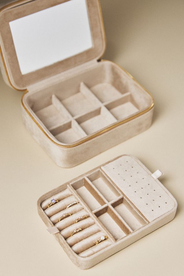 Arlet Flocked Velvet Jewelry Box #2