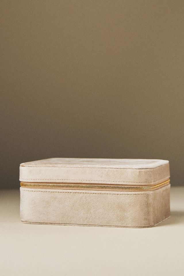 Arlet Flocked Velvet Jewelry Box #1