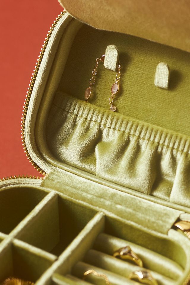 Arlet Flocked Velvet Jewellery Box #2