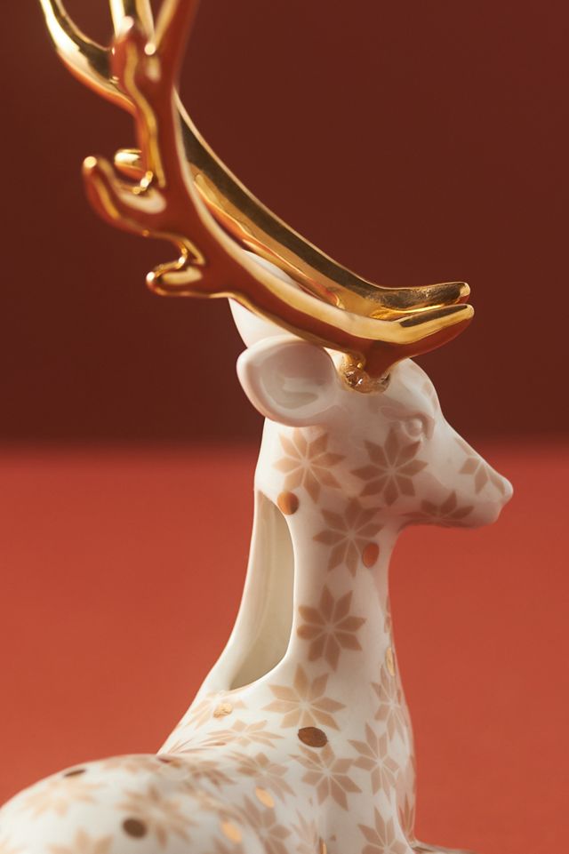 Winterland Animal Ceramic Pattern Bud Vase #2