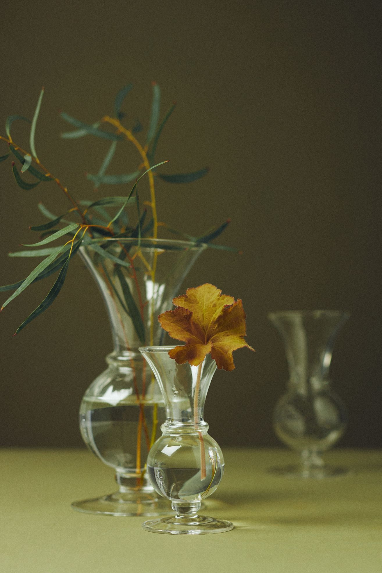 Claire Clear Glass Bud Vase - Multi, L