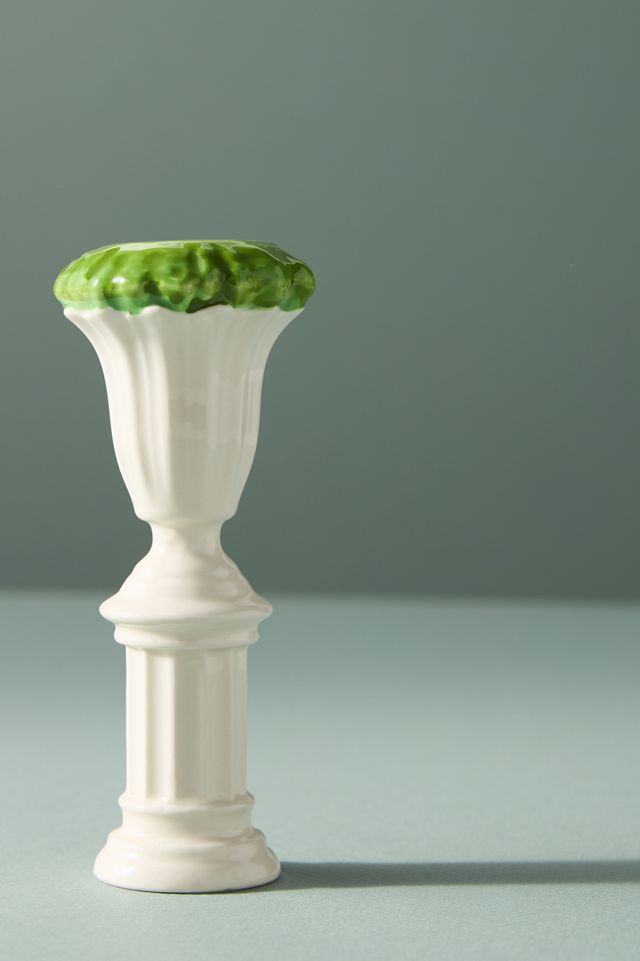 Topiary Figural Stoneware Taper Candle Holder #2