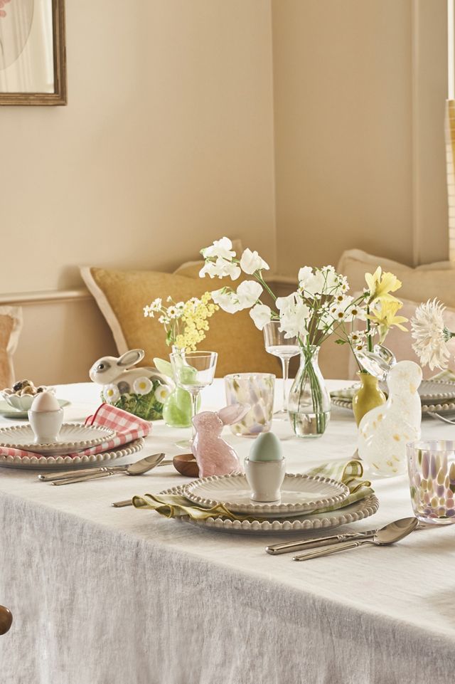 Glass Art Bunny Decorative Object #3