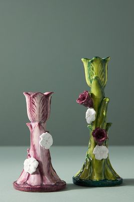 ANTHROPOLOGIE CABBAGE CANDLE HOLDER 