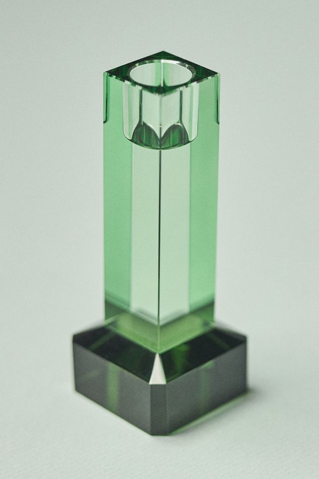 Cut Glass Candle Holder #2
